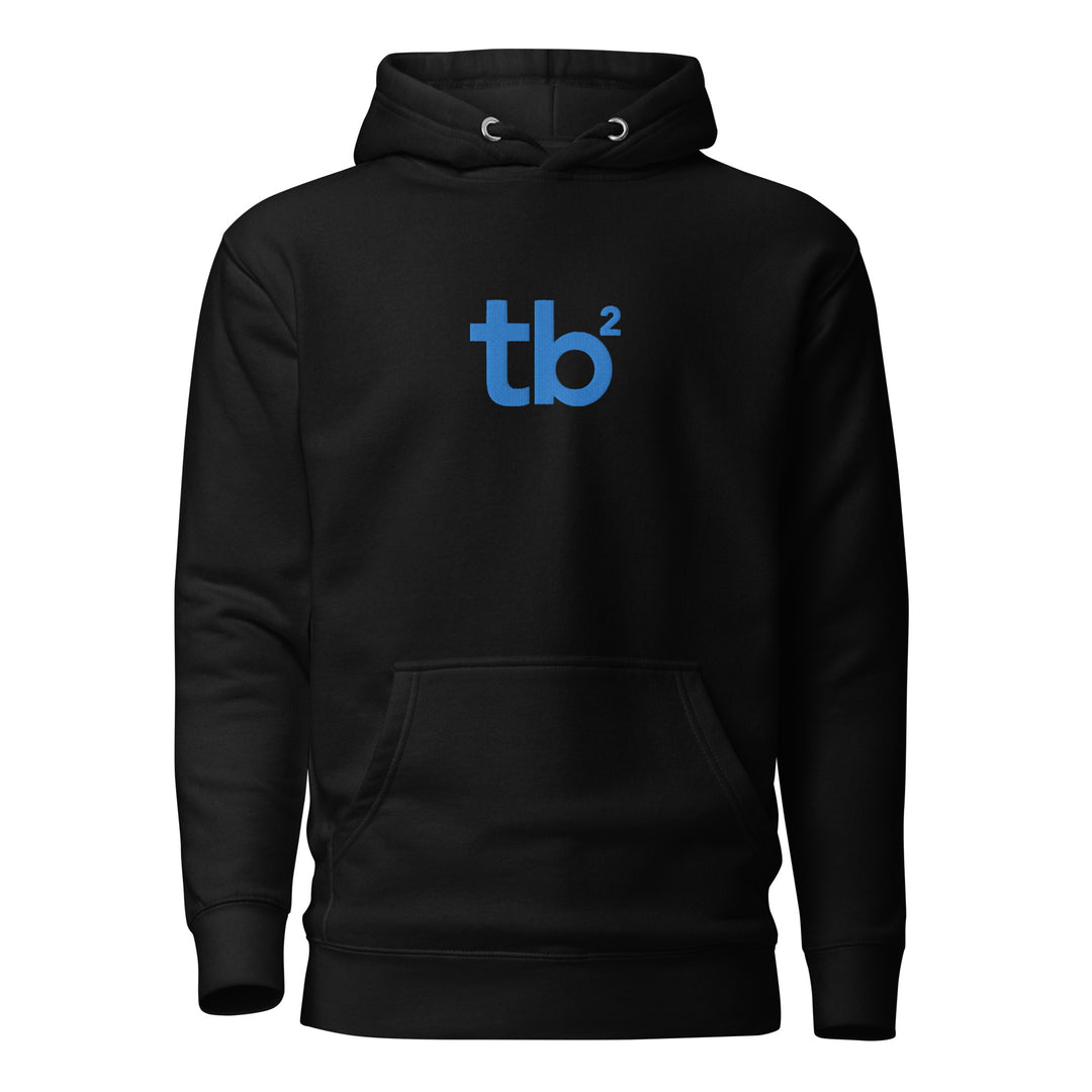 Unisex Hoodie - Blue Logo - Embroidery