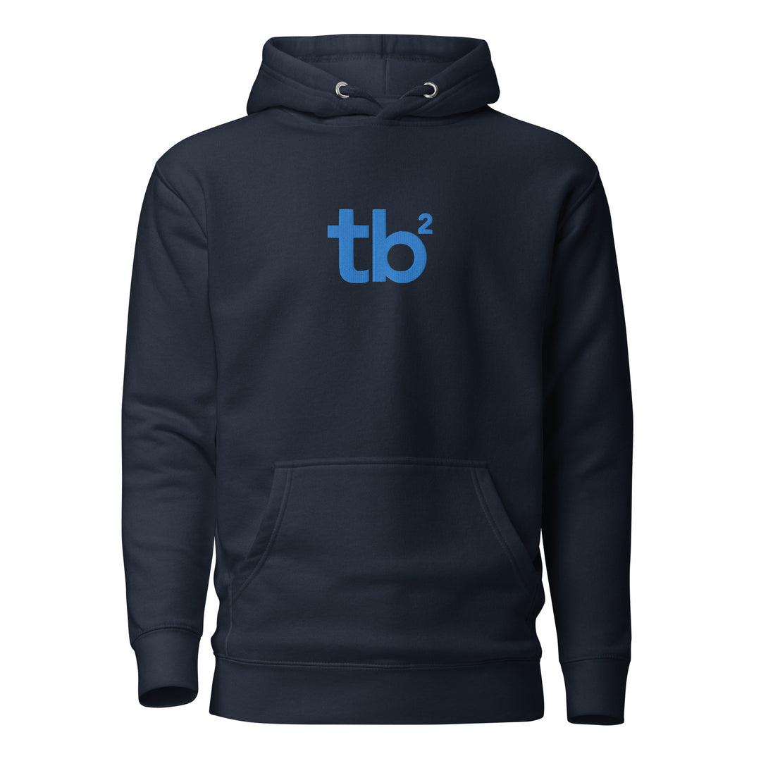 Unisex Hoodie - Blue Logo - Embroidery