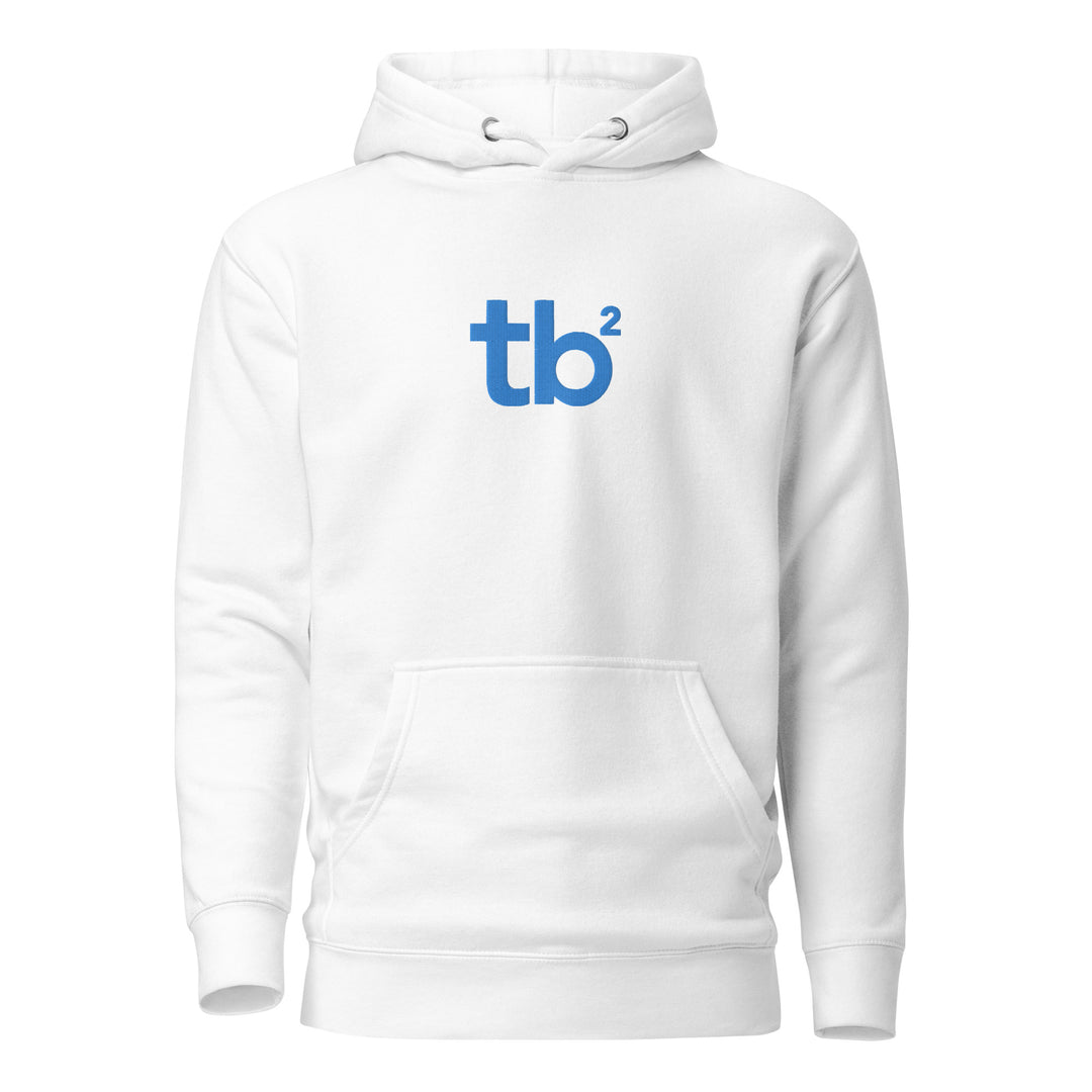 Unisex Hoodie - Blue Logo - Embroidery